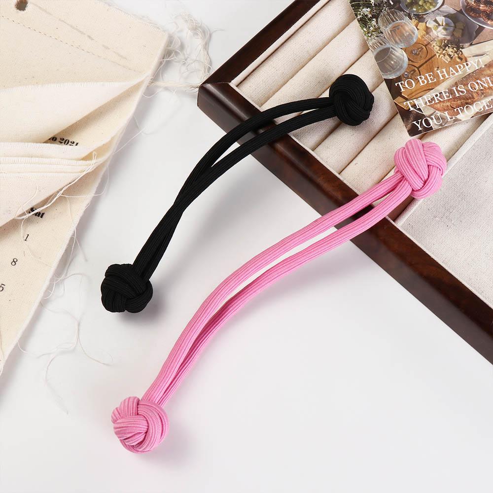 Rubber Chinese Knot Hair Rope Solid Color Korean Rubber Band Sweet Elastic Hair Ring  Female/Girls