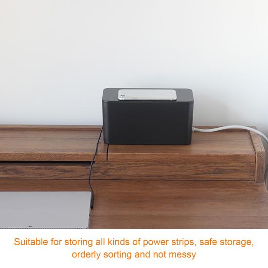 Power Strip Storage Strong Bearing Capacity Box Multi-purpose Hardness Desk Anti-skid Cable Management