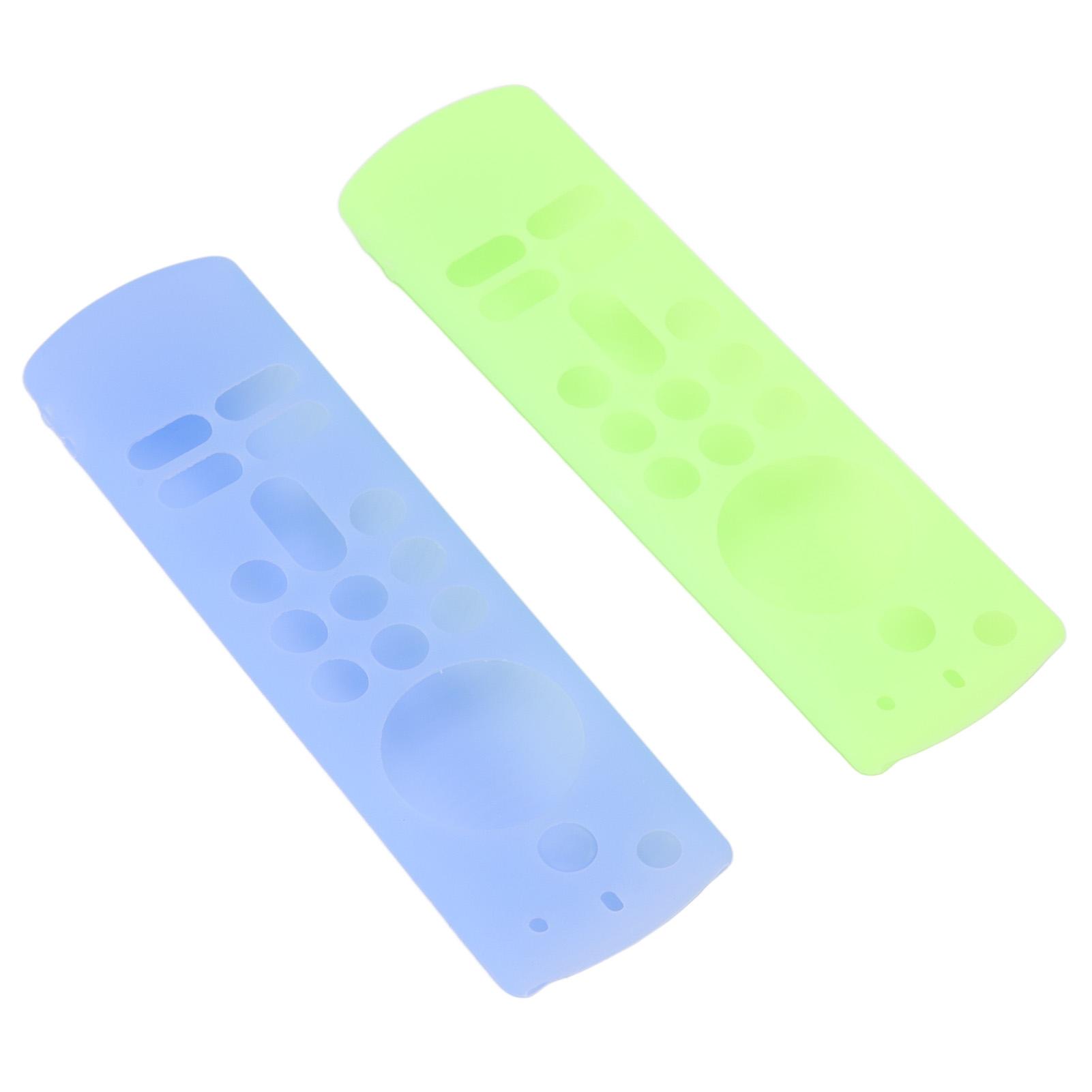 

2pcs Silicone Remote Protective Cover Anti Slip Shockproof Remote Control Cover with Lanyard for Voice Remote 3rd Gen Type 3