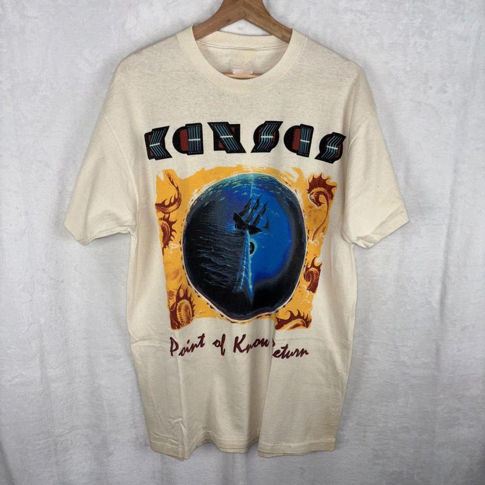 Vintage KANSAS Band Concert Tour T-shirt Classic unisex BO042 Unisex T-Shirt S
