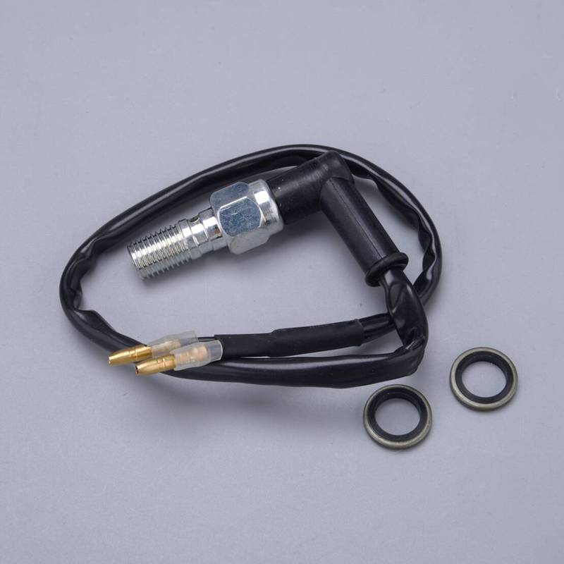 M10x1.25 Motorcycle Hydraulic Brake Pressure Light Switch Banjo Bolt Elbow Joint Fit for Honda Kawasaki Yamaha Suzuki Universal