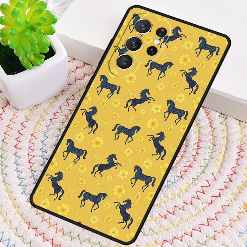 Pferde Muster Collage Silikon Handyhülle Für Samsung Galaxy note 10 pro S26 S25 S24 S23 S22 S21 Plus S25Ultra Capa Abdeckung
