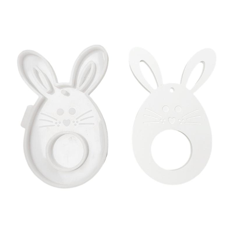Easter Theme Resin Pendant Silicone Molds Eggs/Rabbit Silicone Molds Heat Resistant for Chocolate Holder Jewelry Making