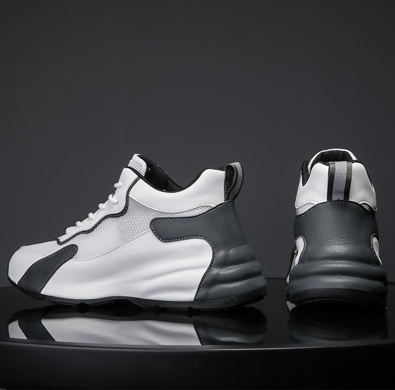 Herren Elevator Schuhe Versteckte Absätze Sneakers Sommer Atmungsaktive Freizeitschuhe für Herren Erhöhende Einlegesohle 6CM Höhenerhöhende Schuhe Mann