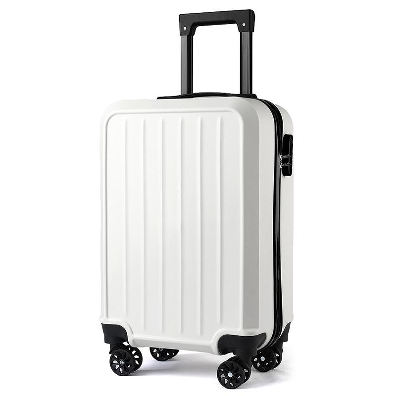 20-Inch Solid Color Suitcase with Logo Printing, Universal Wheels & Combination Lock