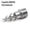 Spiral Nozzle 3/8" 1/2" 3/4"1/4" 1"Male Thread Stainless Steel Spiral Cone Atomization Nozzle Spray Sprinkler Head Garden