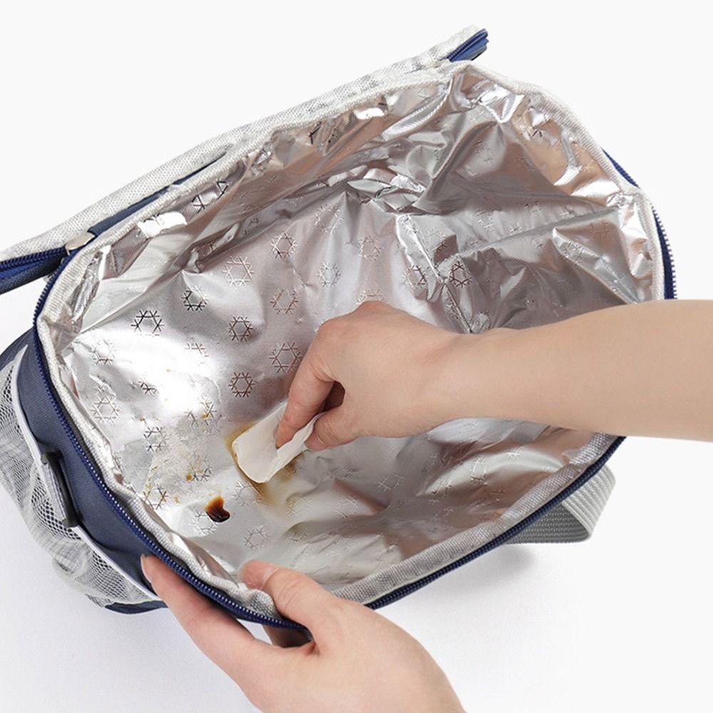 Thermal Large Capacity Lunch Bag Multi-compartment Waterproof Picnic Box  Travel Use