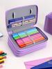 4-Layer Large-Capacity Art Pencil Case, Stationery Storage Pencil Case, Back To School Pencilcase School Supplies Pencil Cases