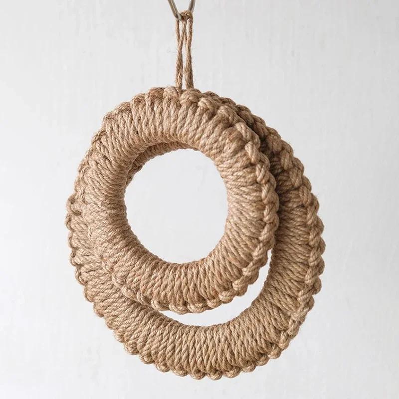 Woven Jute Trivets Coaster Ring Hot Pot Holder Placemats Table Mat Insulation Pad Bowl Mats Decoration Kitchen Table Accessories