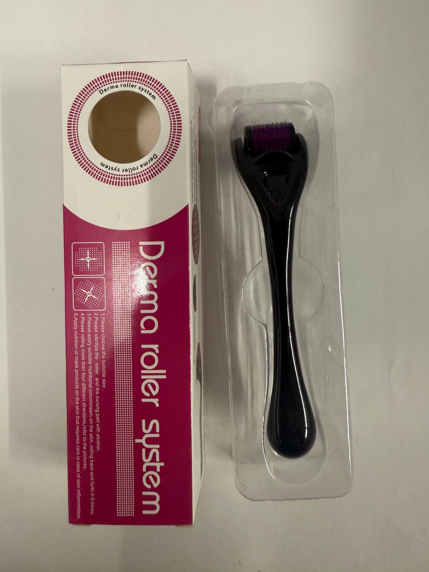 540 Micro-Needle Facial & Scalp Beauty Roller for Massage & Beard Care 0.75mm