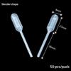 50Pcs 4Ml Plastic Pipettes Disposable Safe Plastic Eye Dropper For Silicone Mold Uv Epoxy Resin Craft Jewelry Making
