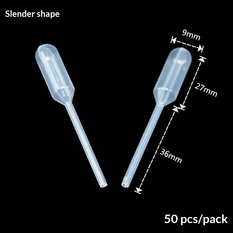 50Pcs 4Ml Plastic Pipettes Disposable Safe Plastic Eye Dropper For Silicone Mold Uv Epoxy Resin Craft Jewelry Making