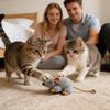 Cat Toy Mouse Built-in Sound Compact Play Game Stuffed Cat Toys for Daily Ground Home Indoor Outdoor Birthday Holiday Pet