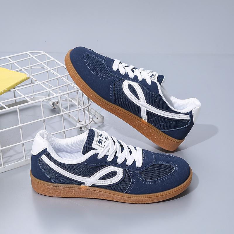 Internet-Berühmtheit Explosion flachsohlige deutsche Trainingsschuhe Damen 2025 Herbst und Winter neue Mode vielseitig lässig atmungsaktiv Sportschuhe