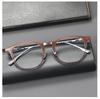 Vintage Ultralight Pure Titanium Full-Rim Eyeglass Frame, Unisex & Stylish, Comfortably Fits Prescription Lenses for Myopia.