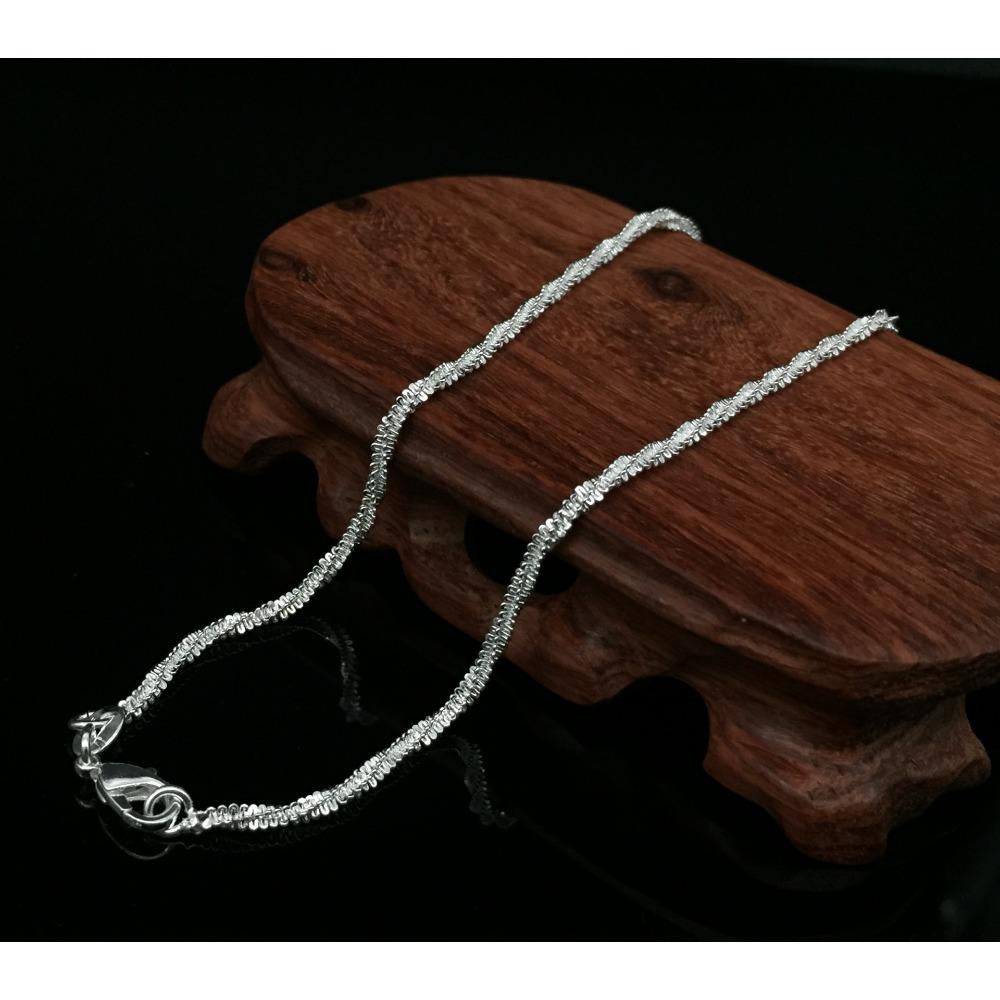 Fashionable Silver Plated Hemp Rope Bracelet and Copper Silver Anklet for Women Stylish Foot Jewelry