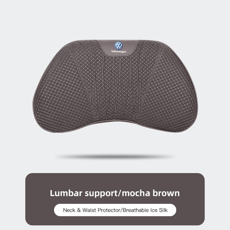 For VOLKSWAGEN VW Car Seat Ice Silk Pillow Neck Driving Seat Headrest Back Cushion For Volkswagen Polo Golf Tiguan Passat Sharan