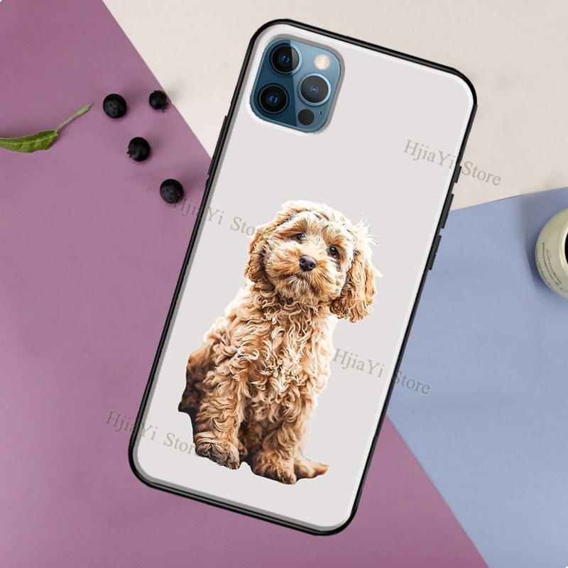 Brown Cockapoo Soft Case For iPhone 12 Pro Max 13 Mini 11 Pro Max X XR XS Max SE2 8 7 Plus Phone Cover