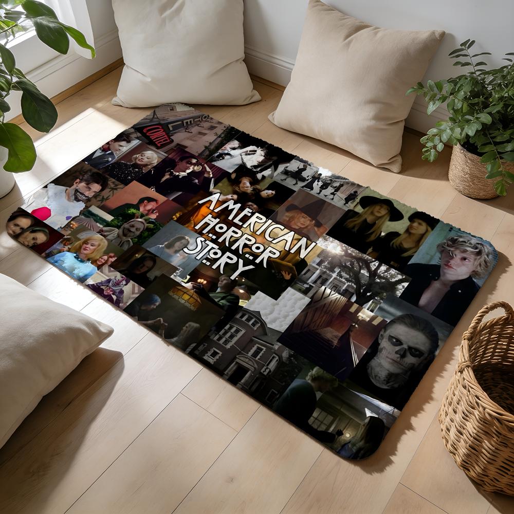 AAHS American Horror Story TV Movie Floor Mat Soft Flannel Absorbent Mat Non-Slip Rug Home Bedroom Bathroom