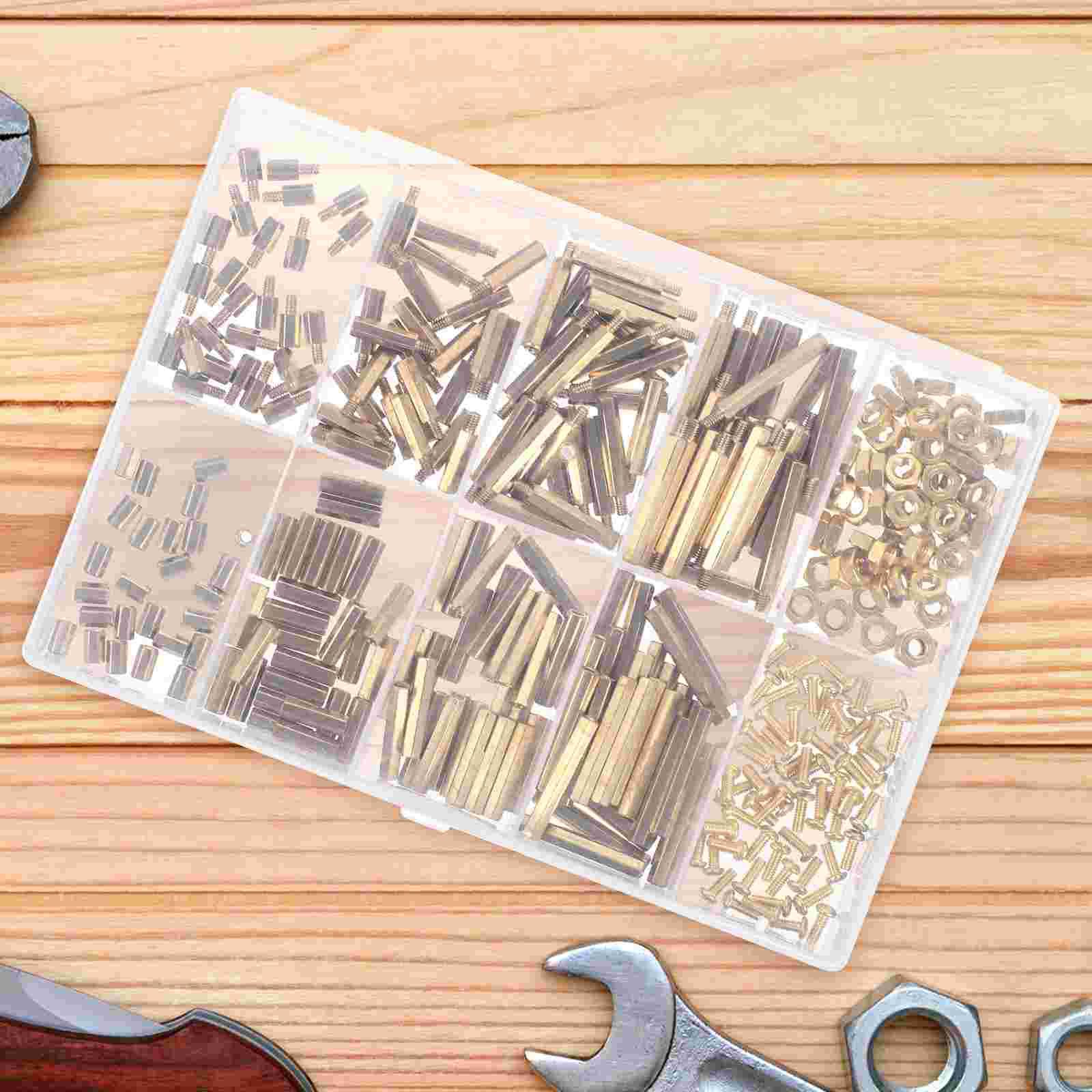 Hexagonal Copper Column Computer Screws Motherboard Standoffs Laptop Hardware 13X9CM