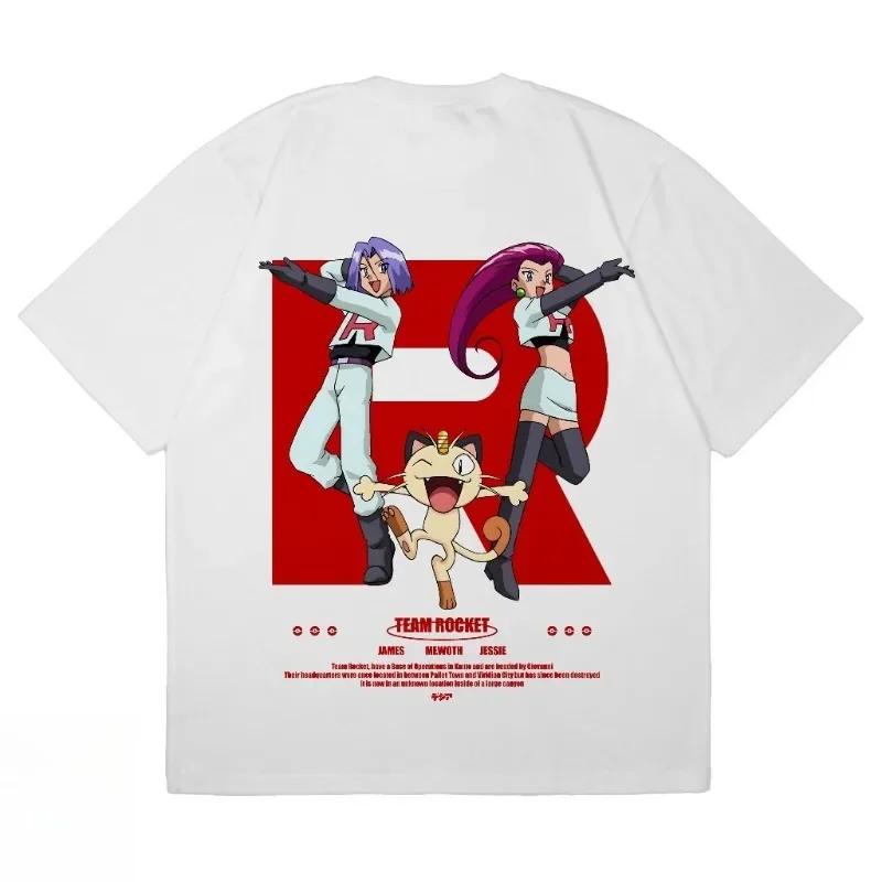 Süßes Cartoon Snoopy Print T-Shirt für Damen Herren Y2K Streetwear Baumwolle Kurzarm Oversized Lässige Tee Tops