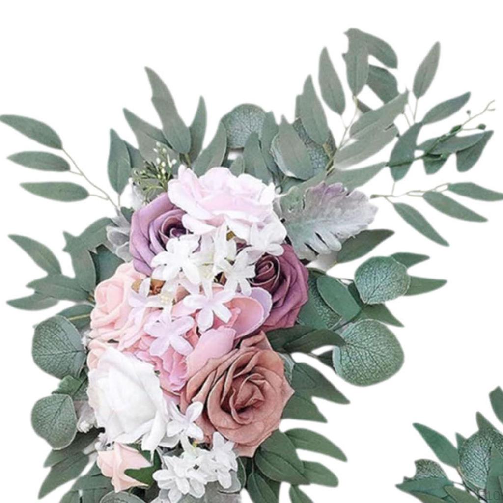 Wedding Arch Flowers Kit Corner Flower Row Decor Hanging Front Door Floral Garland for
