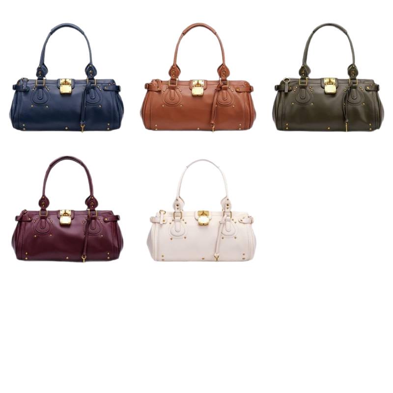 Borsa a Mano Tendenza Classica con Borchie per Motociclisti - Borsa da Donna ad Alta Capacità
