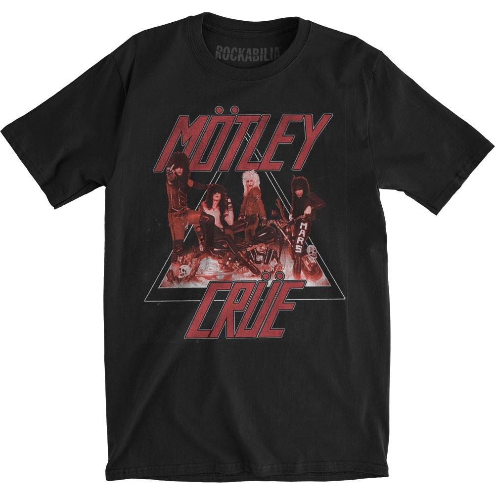 Men s Motley Crue Too Fast Cycle Slim Fit T-shirt X-Large Black L
