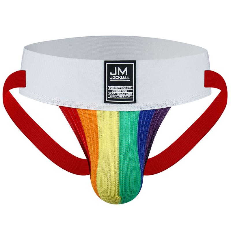 Jockstraps JOCKMAIL Brand 2.76-inch Wide Waistband Fashion Low Waist Sexy Men's Thong Underpants