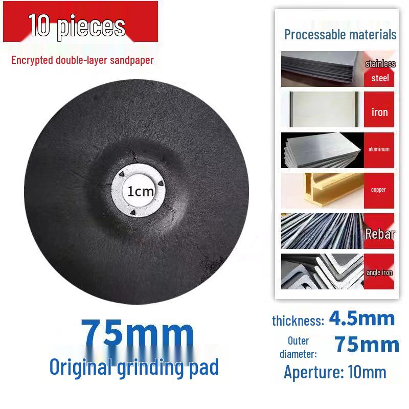 Mini 76mm (3") Angle Grinder Blade: Metal Grinding & Polishing Disc, Cutting Wheel 10mm Arbor.