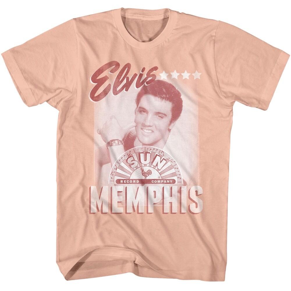 Elvis Presley Memphis Peach Men T Shirt S