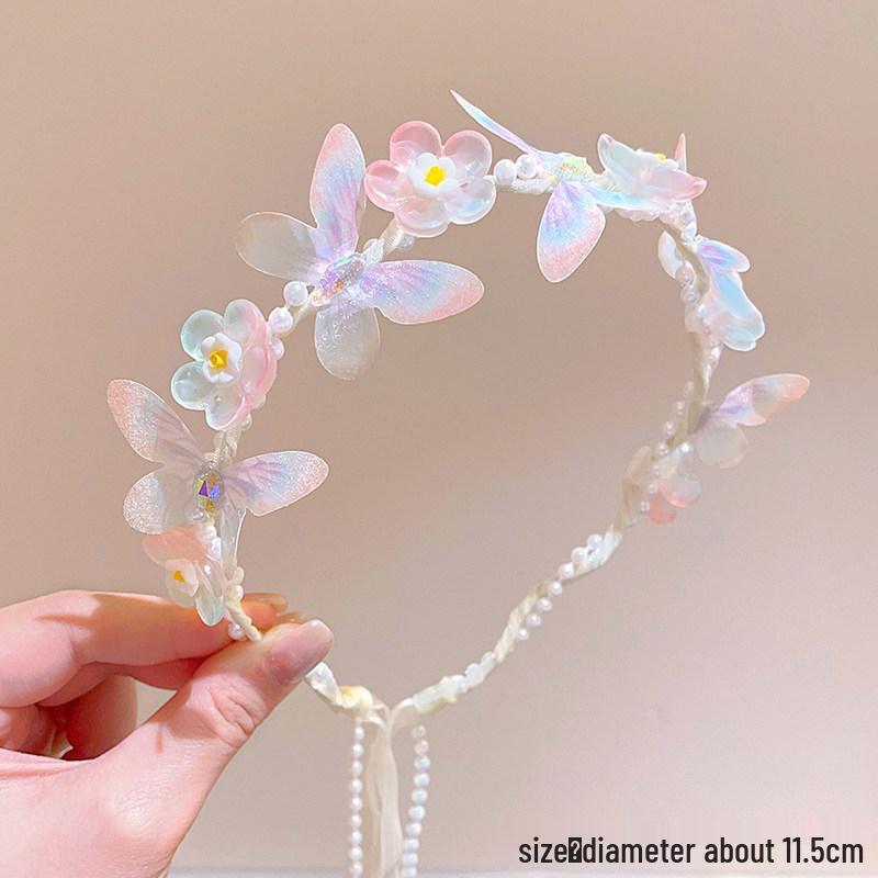 3D Butterfly Girl Headband 2026: Anti-Slip Fairy Hair Clip Tool for Toddlers