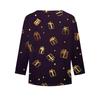 Christmas Day Girls Long Sleeve T Shirts Kids Fall Tops Crewneck Printed Basic Tees