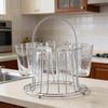 Household Tea Set Hanging Drainer Dustproof Tea Cup And Glass Cup Creative Storage Rack
