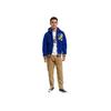 Polo Ralph Lauren Tiger Letter Embroidered Fleece Hooded Baseball Jacket Men Jacket Blue 710775932-001