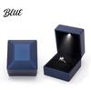 Luce Bianca Anello Display Scatola Luminosa con LED Design Compatto Portatile Romantico Morbido