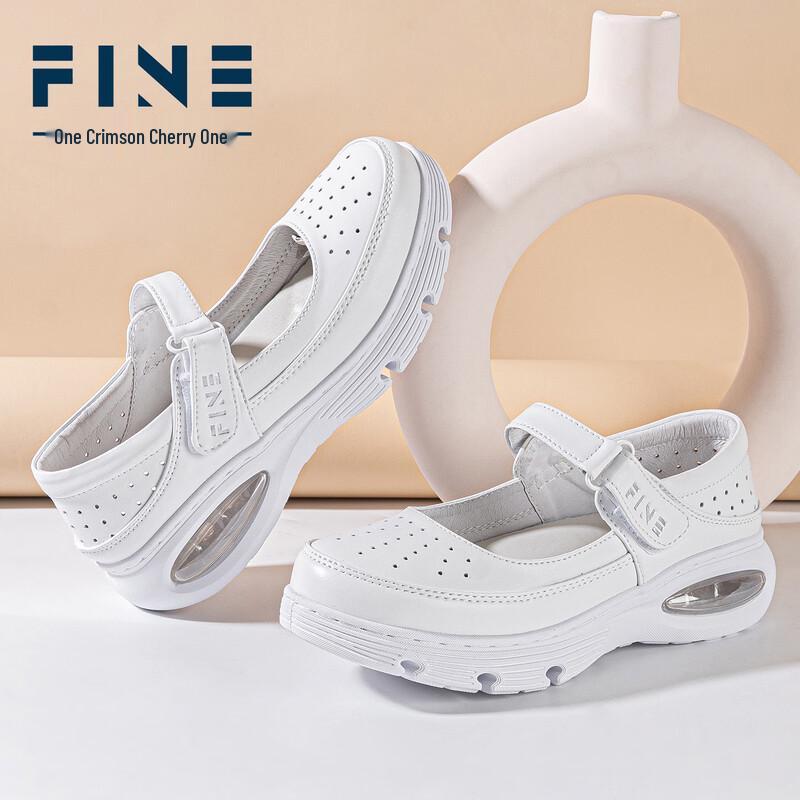 Women s Air Cushion Hollow-out Nurse Shoes 39