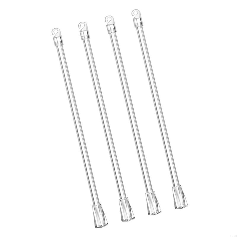 62KD 2/4/6/8/10Pcs Vertical Blinds Replacement Pull Rods with Hook and Handle for Door Window Curtain Shade Tilt Wand