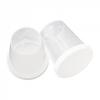 Clear Plastic Medicine Measuring Cups with White Lids Set of 10 (30ml)