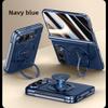For iPhone Duo Fold Case Luxury PU Leather Magnetic 360°rotate Stand Protective Back Cover For Wireless Charging Phone Shell
