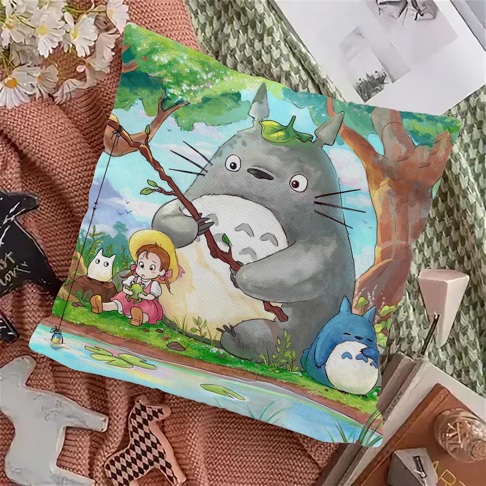 T-TOTOROS Cute  Pillow Case Pillowcase Home Sofa Cushions Car Cushions Pillowcover Office Pillowshell Pillow