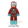Captain Marvel Minifigures Super Heroes Outrider Iron Man MK50 MK1 MK5 MK85 MK41 Building Blocks Model Bricks Sets Toys for Children WM6055
