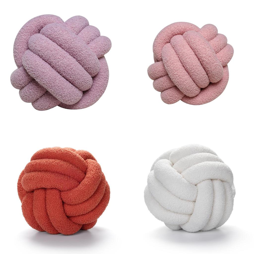 Modern Minimalist Knit Throw Pillow With Lamb Wool Cover For Home Decor And Couch Comfort