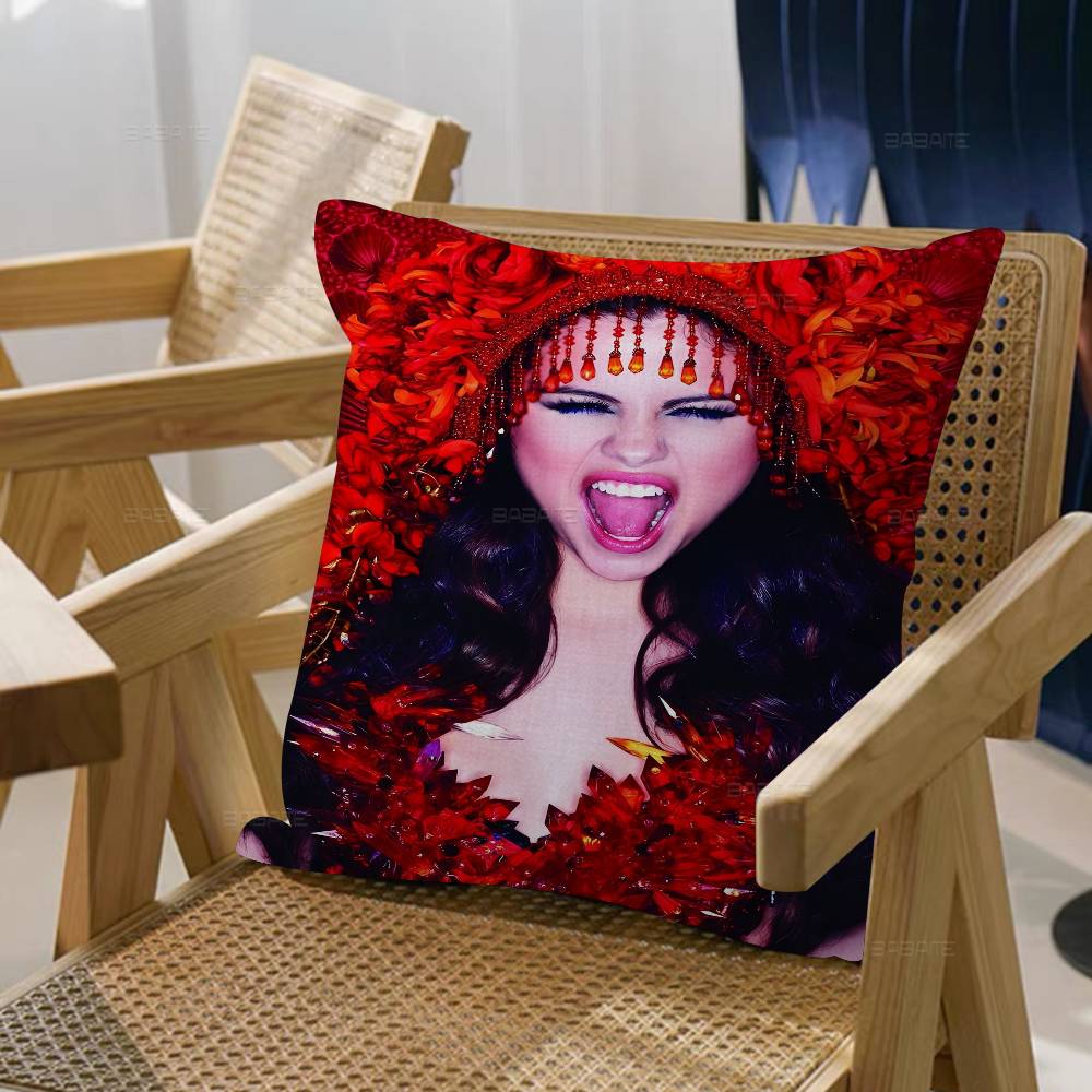 Singer Selena Gomez Actress Personalized Pillow Cover Kids Bedroom Wild Party Decor Pillowcase Kid Birthday Shower Gift