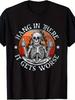 Men's Funny Hang In There It Gets Worse Graphic TShirt Humorous Skeleton And Thumbs Up Design Breath