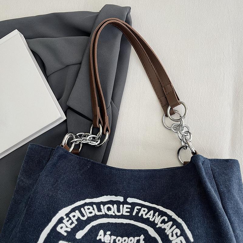 Large Capacity Women Totes Letters Printed Luxury Designer Handbags Ladies Casual Canvas Bag New Hobos Shoulder Messenger Bag