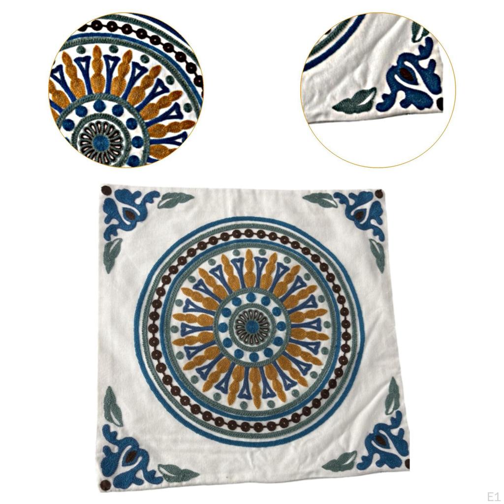 Cushion Case Pillowcase,Breathable,Boho 45 X Cm Soft Throw Pillow Cover Decorative Square