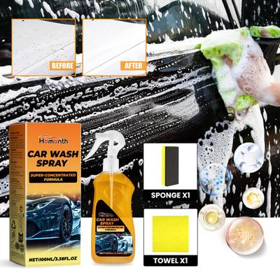 Powerful Car Wash Liquid | High-Efficiency Car Cleaner | Body, Tire & Rim Cleaning | Auto Detergent