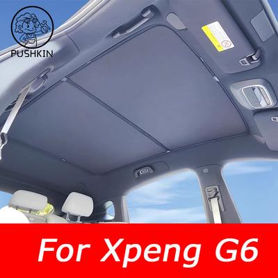 Pare-soleil Toit Ouvrant Tissu Glacé Vitre de Toit Voiture Avant Arrière Trappe de Toit Isolation Thermique Pare-soleil Pour XPeng G6 Accessoires Intérieurs