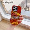 Cars Lightning McQueen 95 Phone Case for iPhone 17 16 15 14 13 12 11 Pro Max Plus Air Luxury Magnetic Double-layer Back Cover